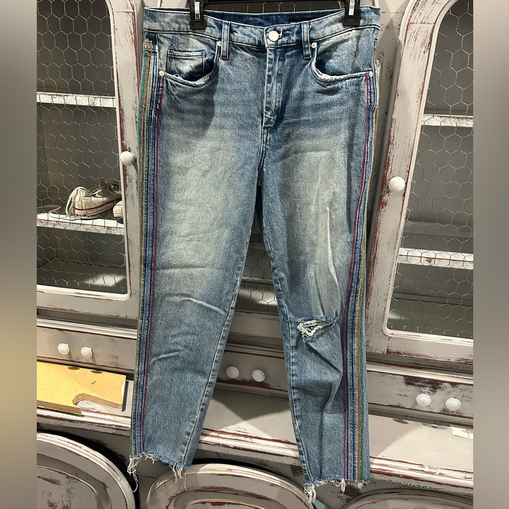 Blank NYC Rainbow Stitched Skinny Jean